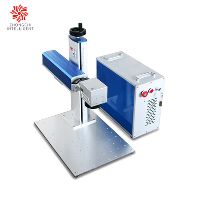 Pulsed Portable Mini Fiber Desktop Laser Marking Machine 0.1mm Mark Line Width